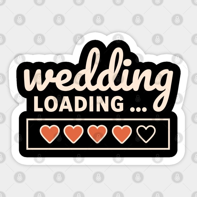 Wedding Loading Time Hearts Sticker by Contentarama